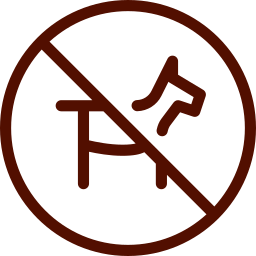 Icon Hund, durchgestrichen